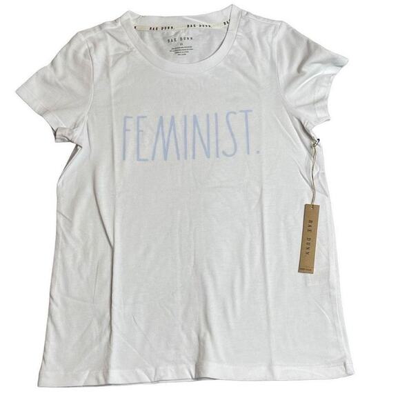 Rae Dunn Women's Feminist Tee T-Shirt Size XS‎ New with tag - Picture 1 of 8